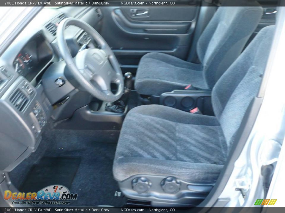 2001 Honda CR-V EX 4WD Satin Silver Metallic / Dark Gray Photo #6
