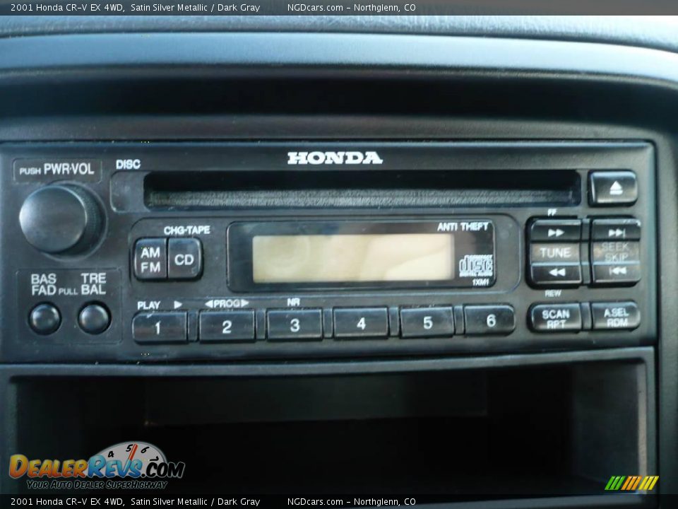 2001 Honda CR-V EX 4WD Satin Silver Metallic / Dark Gray Photo #12