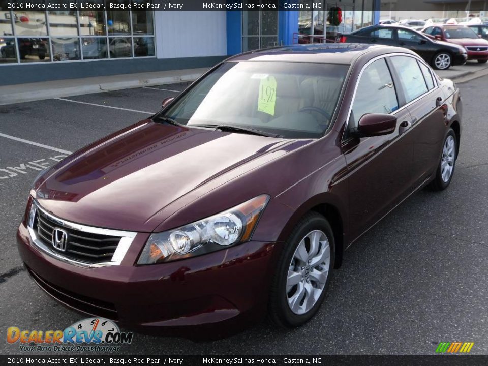 2010 Honda Accord EXL Sedan Basque Red Pearl / Ivory Photo 1