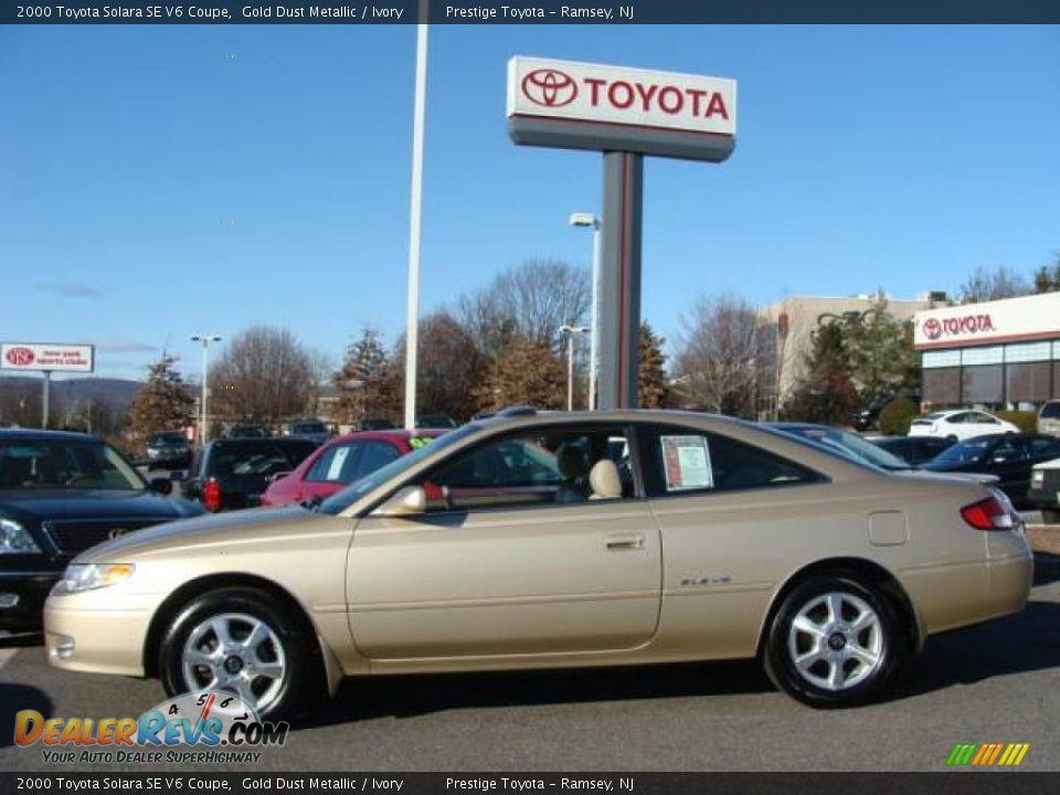 2000 Toyota Solara SE V6 Coupe Gold Dust Metallic / Ivory Photo #3