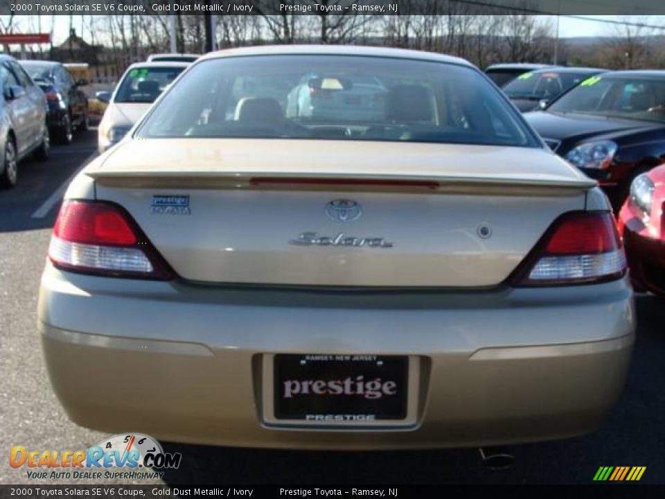 2000 Toyota Solara SE V6 Coupe Gold Dust Metallic / Ivory Photo #5