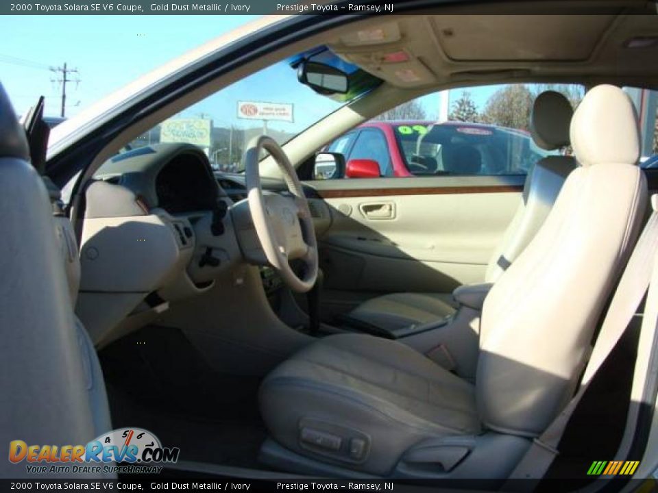 2000 Toyota Solara SE V6 Coupe Gold Dust Metallic / Ivory Photo #7