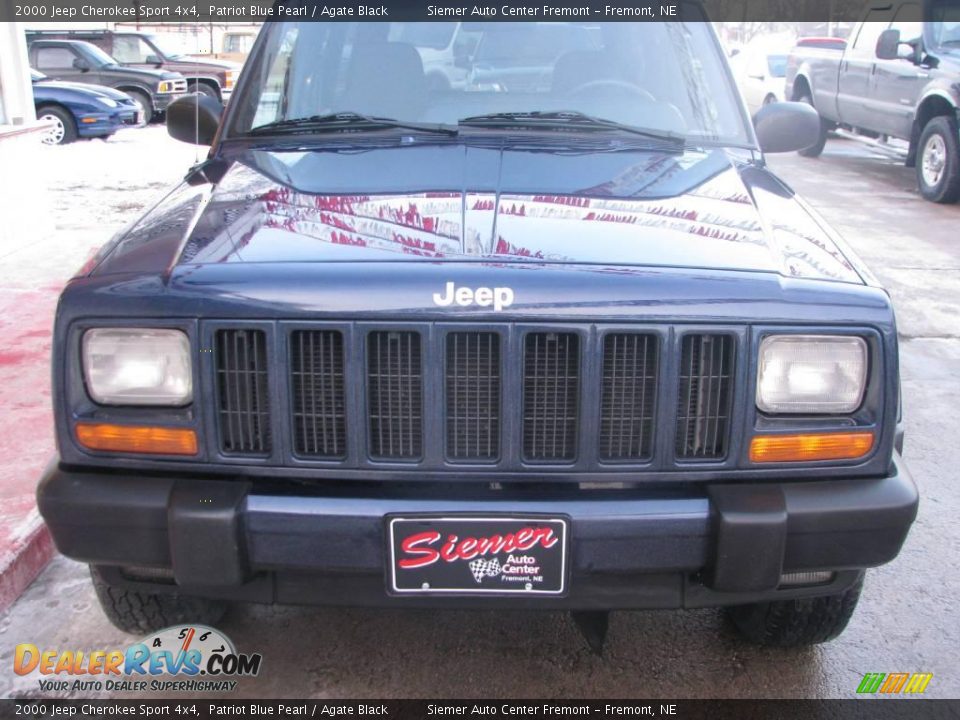 2000 Jeep Cherokee Sport 4x4 Patriot Blue Pearl / Agate Black Photo #4