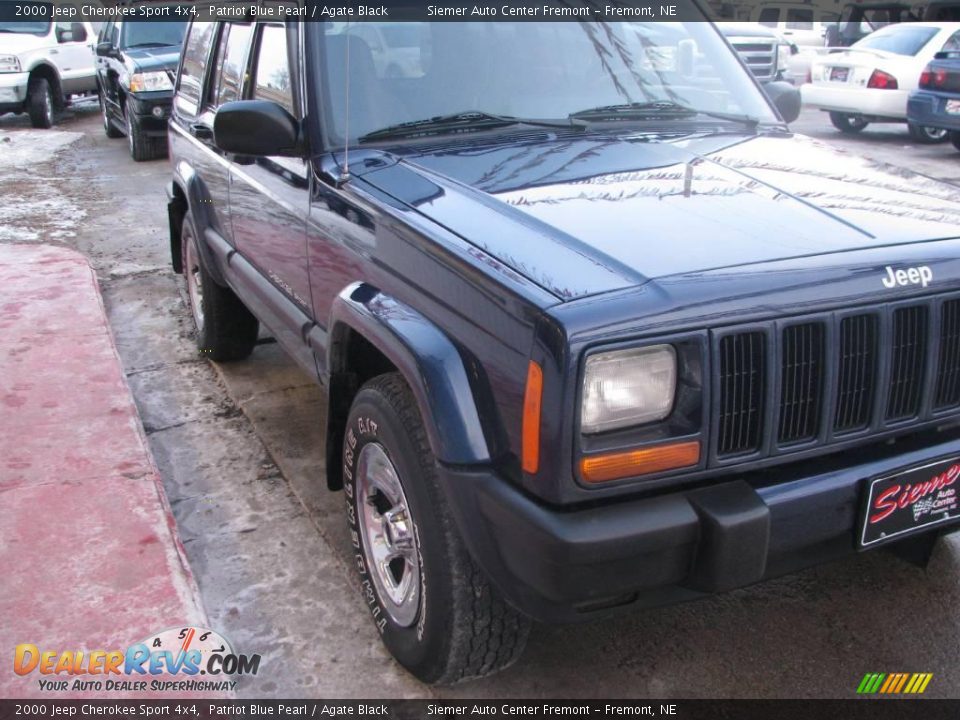 2000 Jeep Cherokee Sport 4x4 Patriot Blue Pearl / Agate Black Photo #5