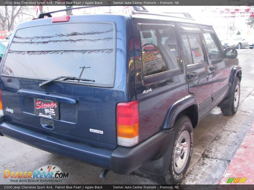 2000 Jeep Cherokee Sport 4x4 Patriot Blue Pearl / Agate Black Photo #7