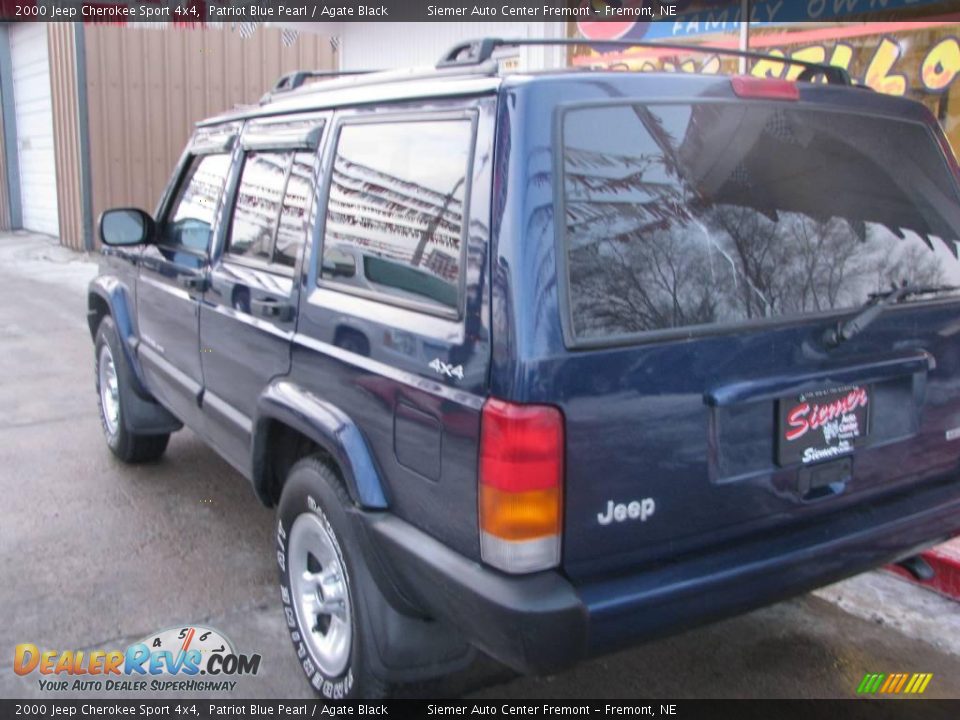 2000 Jeep Cherokee Sport 4x4 Patriot Blue Pearl / Agate Black Photo #9