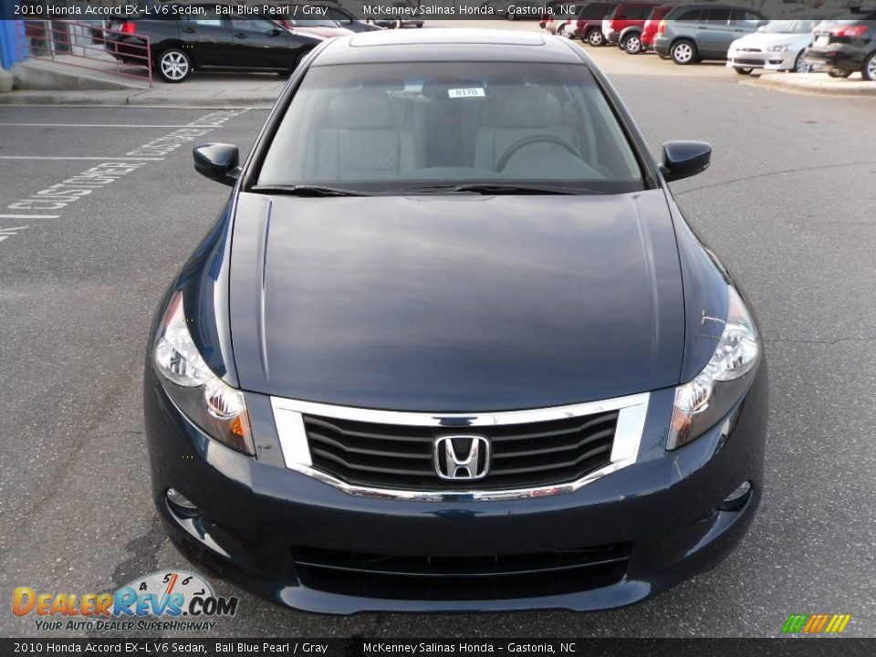 2010 Honda Accord EX-L V6 Sedan Bali Blue Pearl / Gray Photo #6