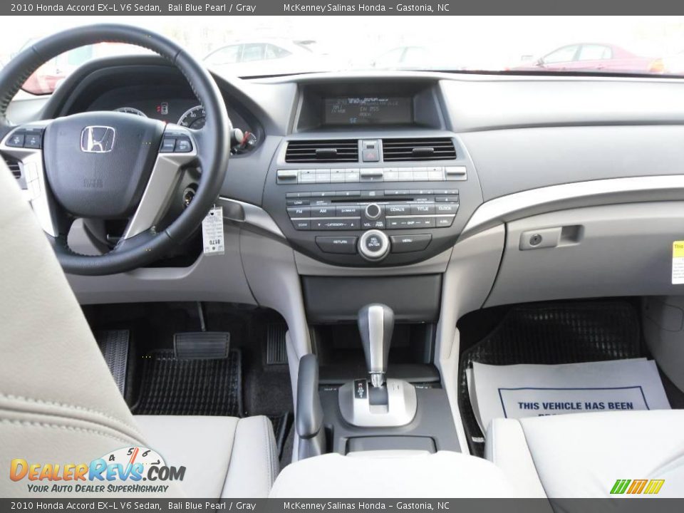 2010 Honda Accord EX-L V6 Sedan Bali Blue Pearl / Gray Photo #23