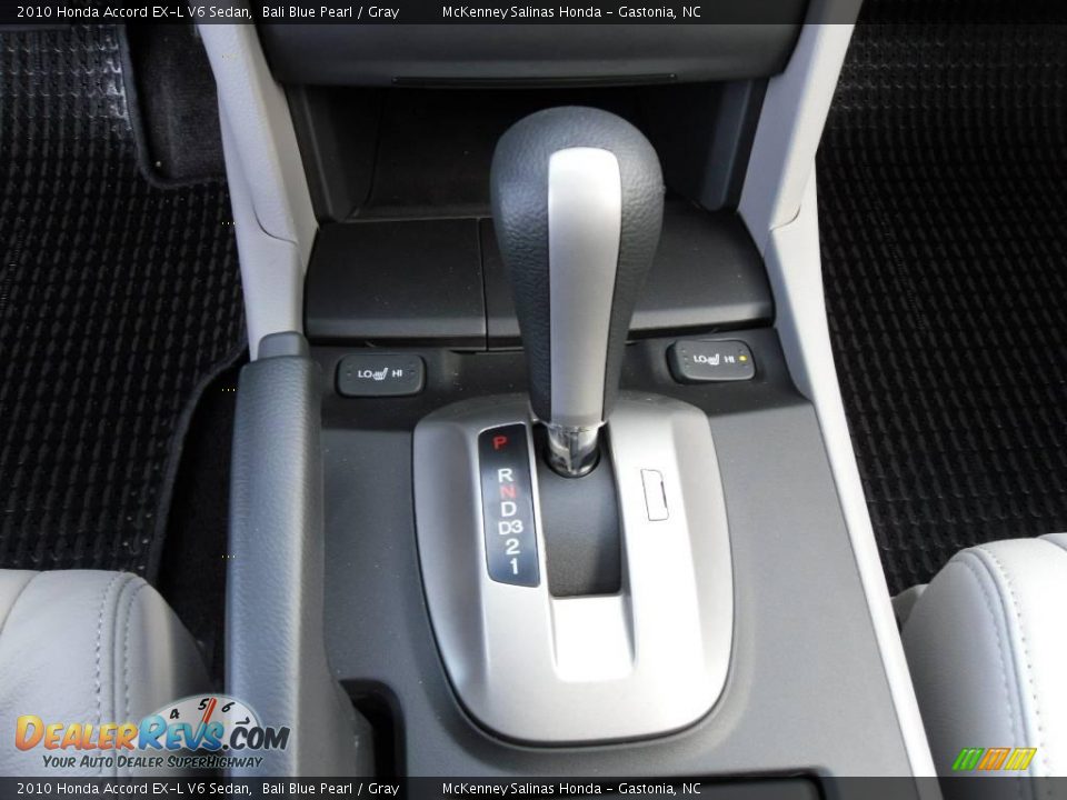 2010 Honda Accord EX-L V6 Sedan Bali Blue Pearl / Gray Photo #26