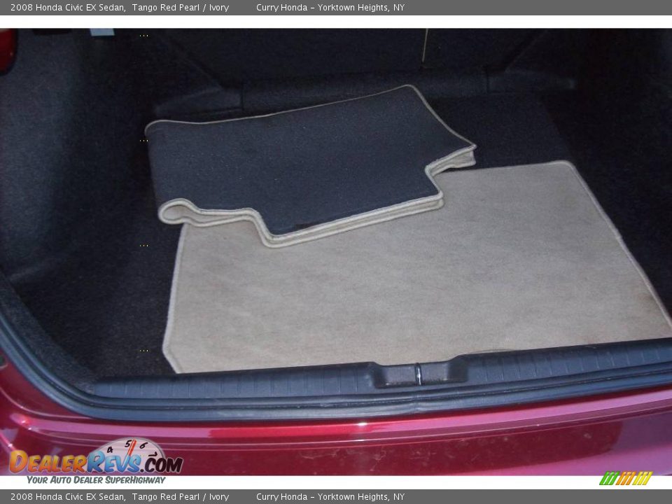 2008 Honda Civic EX Sedan Tango Red Pearl / Ivory Photo #7
