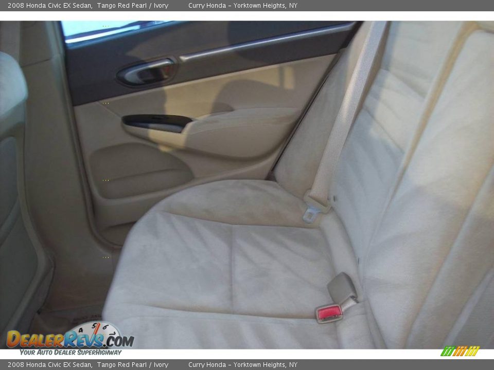 2008 Honda Civic EX Sedan Tango Red Pearl / Ivory Photo #13