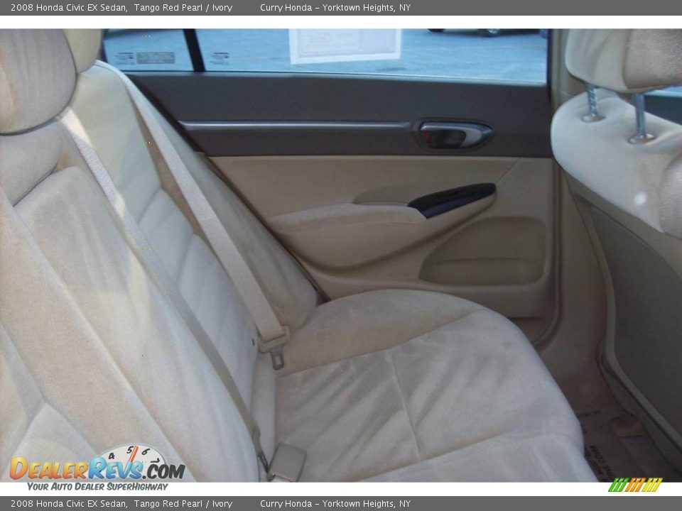 2008 Honda Civic EX Sedan Tango Red Pearl / Ivory Photo #14