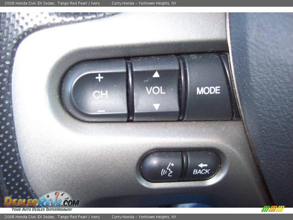 2008 Honda Civic EX Sedan Tango Red Pearl / Ivory Photo #17