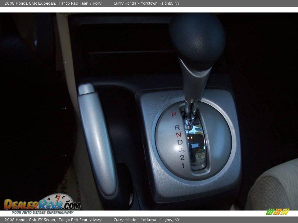 2008 Honda Civic EX Sedan Tango Red Pearl / Ivory Photo #18