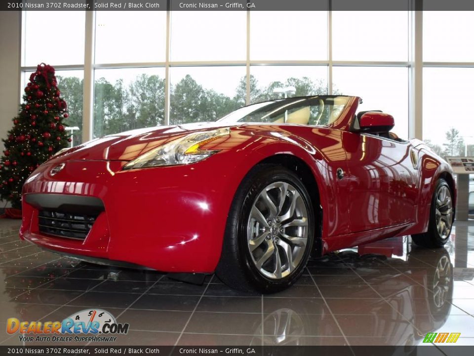 2010 Nissan 370Z Roadster Solid Red / Black Cloth Photo #1