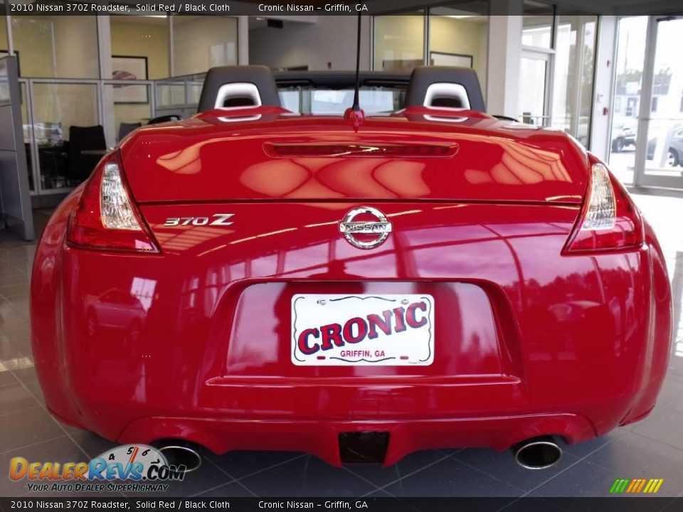 2010 Nissan 370Z Roadster Solid Red / Black Cloth Photo #4