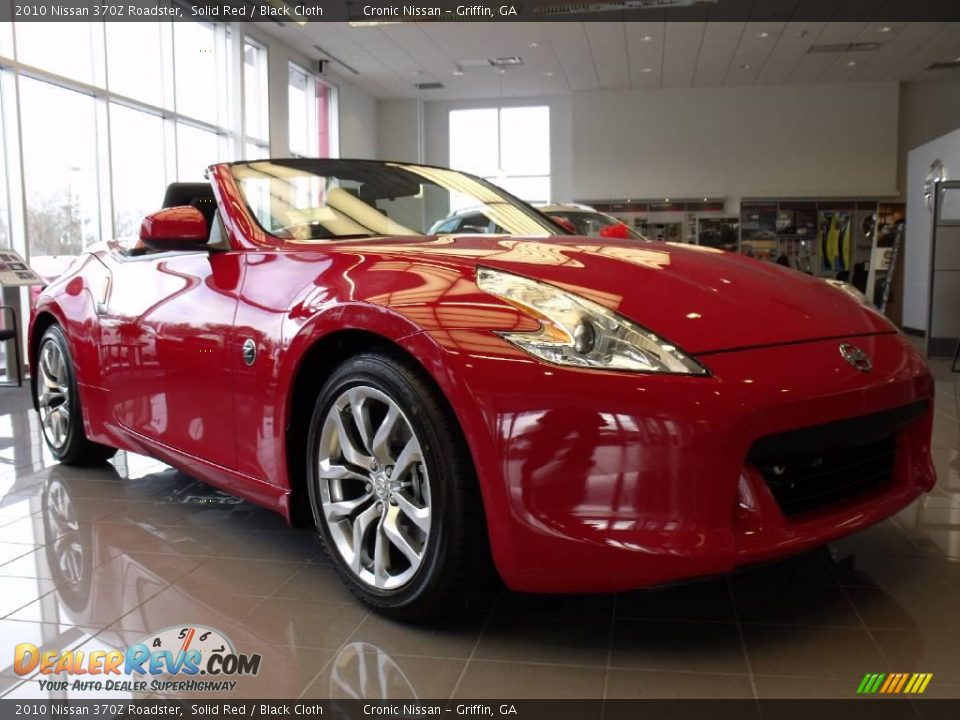 2010 Nissan 370Z Roadster Solid Red / Black Cloth Photo #7