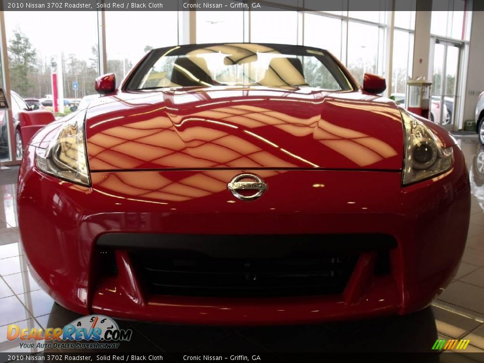 2010 Nissan 370Z Roadster Solid Red / Black Cloth Photo #8