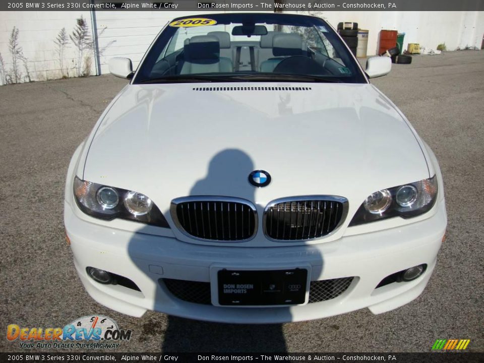 2005 BMW 3 Series 330i Convertible Alpine White / Grey Photo #3