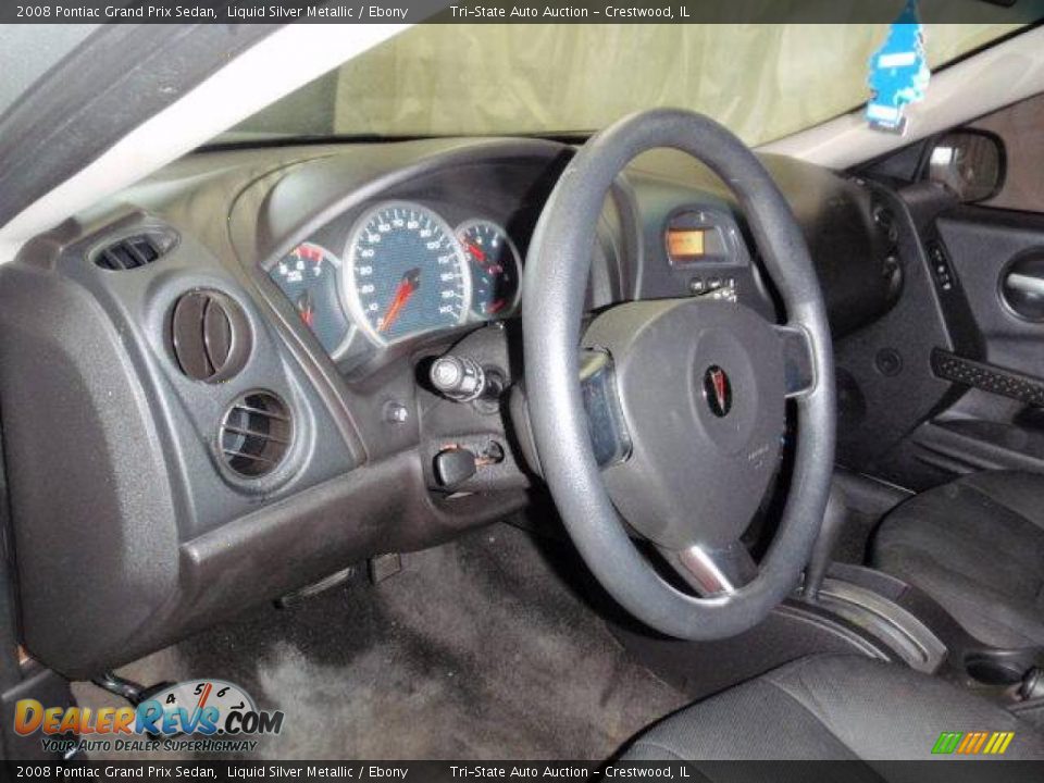 2008 Pontiac Grand Prix Sedan Liquid Silver Metallic / Ebony Photo #3