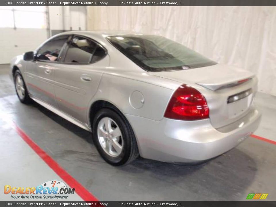 2008 Pontiac Grand Prix Sedan Liquid Silver Metallic / Ebony Photo #8