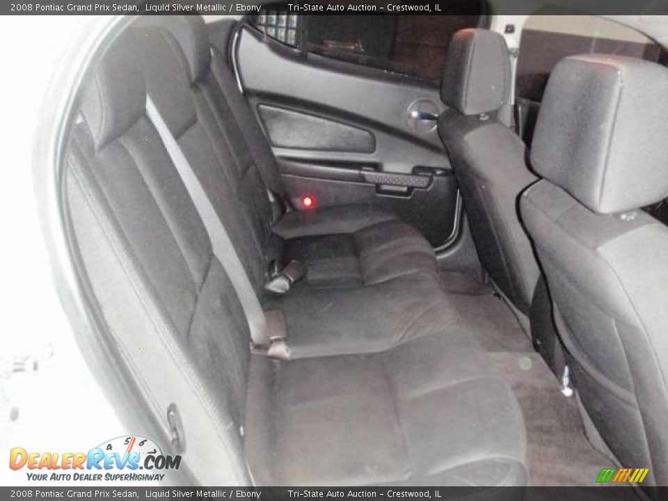 2008 Pontiac Grand Prix Sedan Liquid Silver Metallic / Ebony Photo #10