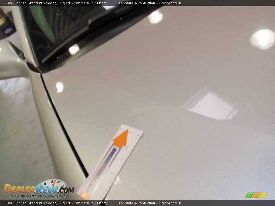 2008 Pontiac Grand Prix Sedan Liquid Silver Metallic / Ebony Photo #13