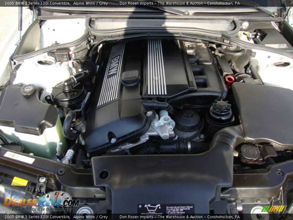 2005 BMW 3 Series 330i Convertible Alpine White / Grey Photo #29