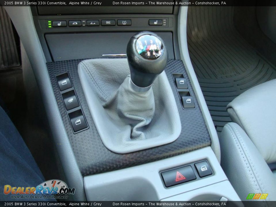 2005 BMW 3 Series 330i Convertible Alpine White / Grey Photo #33