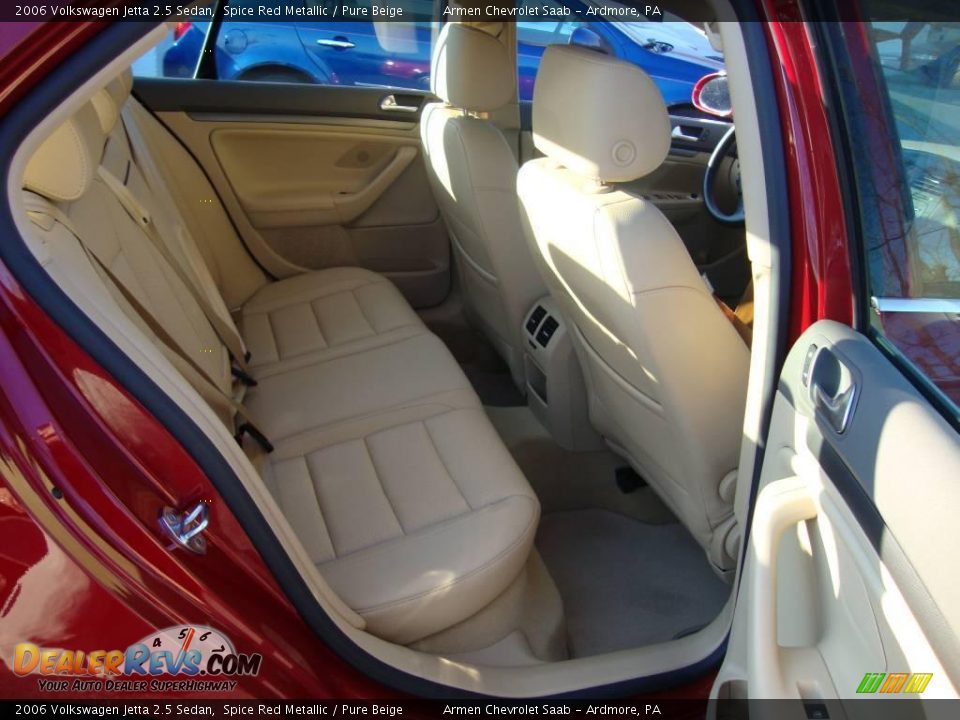 2006 Volkswagen Jetta 2.5 Sedan Spice Red Metallic / Pure Beige Photo #18