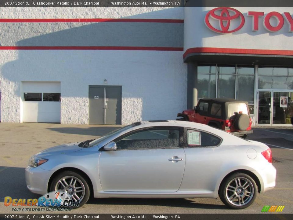 2007 Scion tC Classic Silver Metallic / Dark Charcoal Photo #2