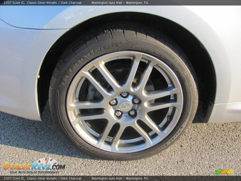 2007 Scion tC Classic Silver Metallic / Dark Charcoal Photo #3