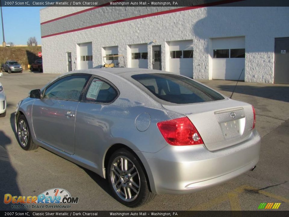 2007 Scion tC Classic Silver Metallic / Dark Charcoal Photo #4