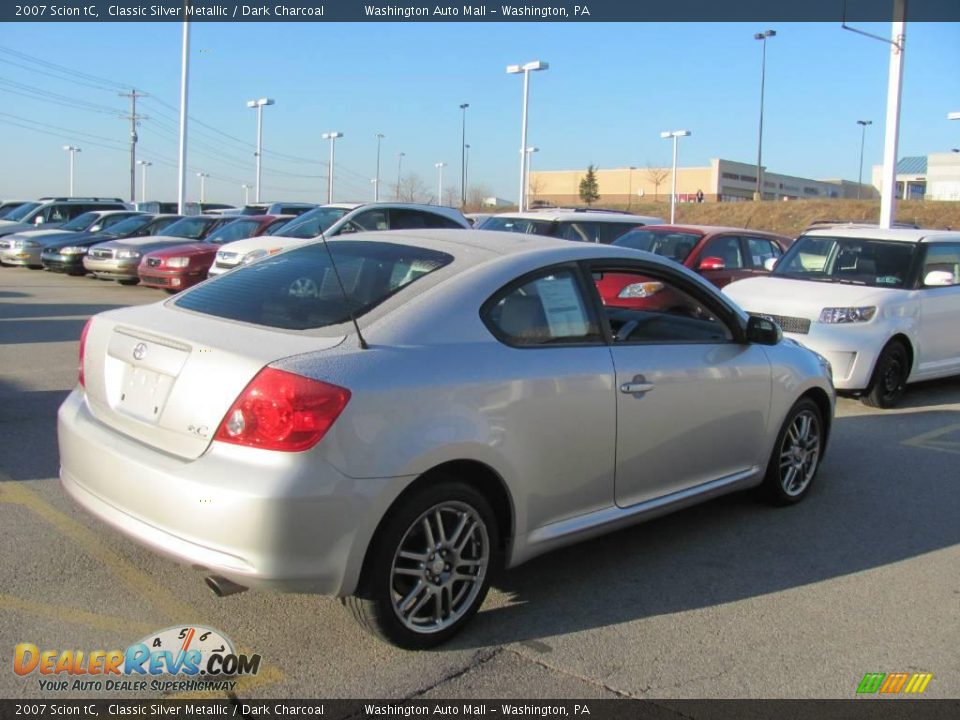 2007 Scion tC Classic Silver Metallic / Dark Charcoal Photo #5