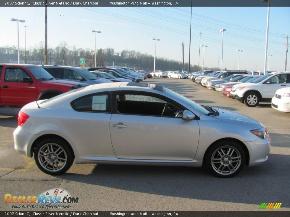 2007 Scion tC Classic Silver Metallic / Dark Charcoal Photo #6