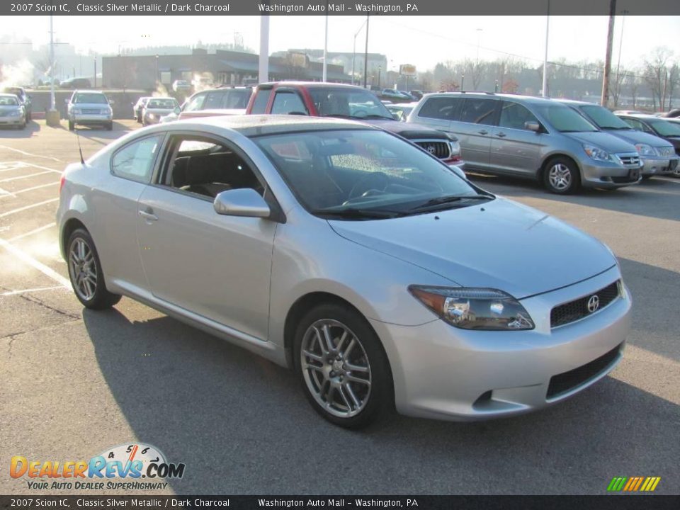 2007 Scion tC Classic Silver Metallic / Dark Charcoal Photo #7
