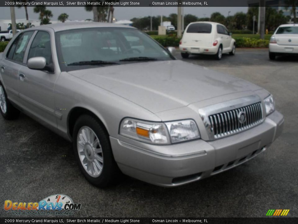 2009 Mercury Grand Marquis LS Silver Birch Metallic / Medium Light Stone Photo #1