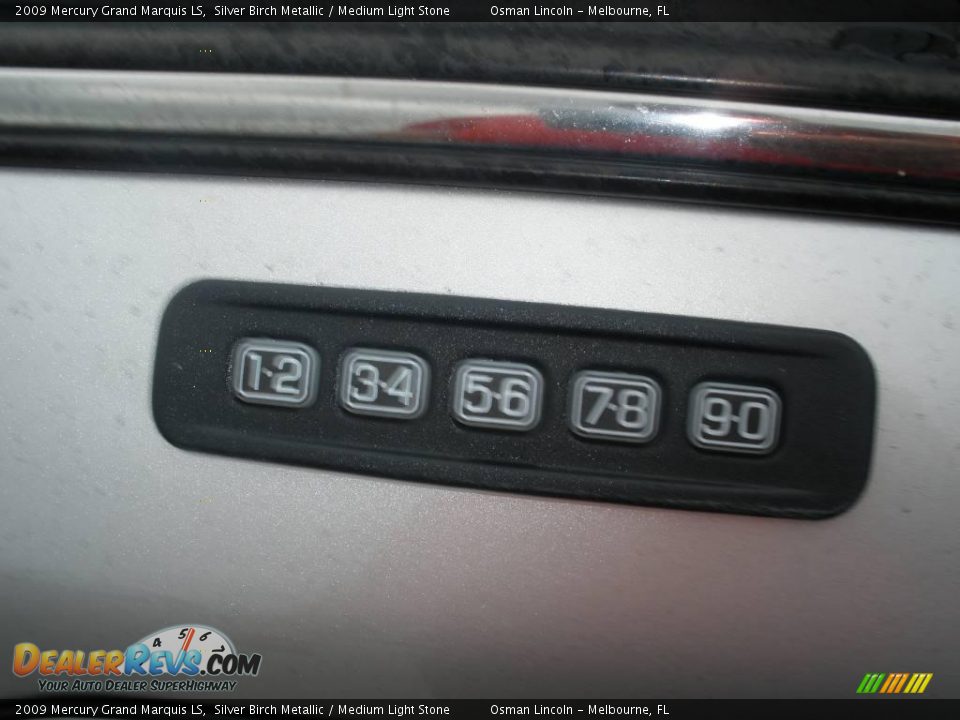 2009 Mercury Grand Marquis LS Silver Birch Metallic / Medium Light Stone Photo #10