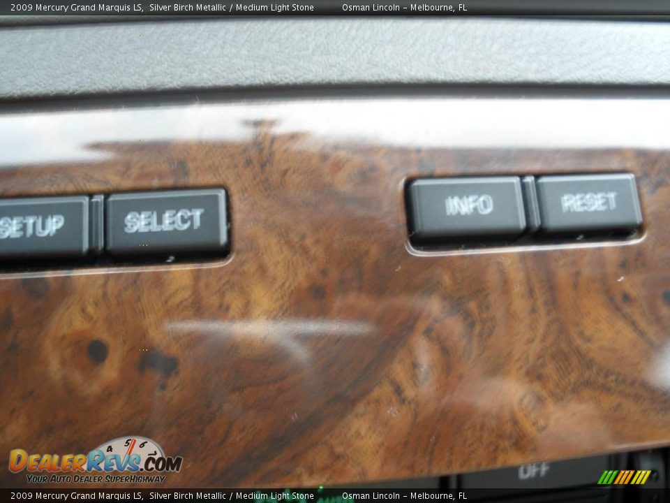 2009 Mercury Grand Marquis LS Silver Birch Metallic / Medium Light Stone Photo #15
