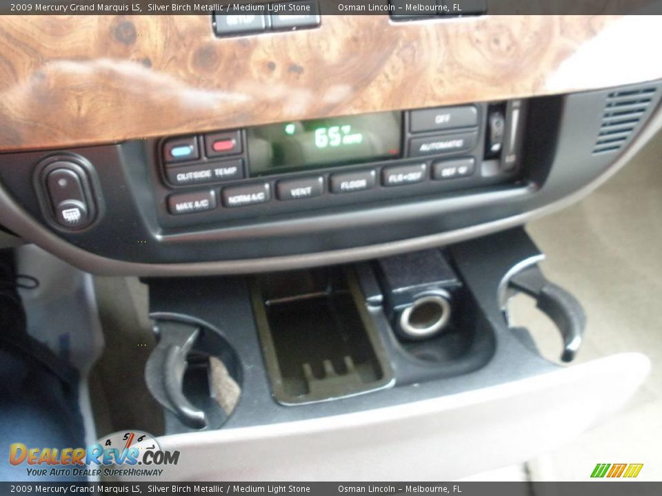 2009 Mercury Grand Marquis LS Silver Birch Metallic / Medium Light Stone Photo #23