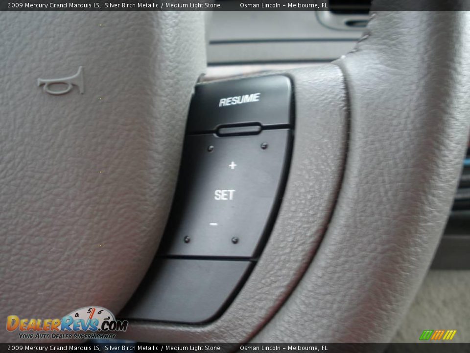 2009 Mercury Grand Marquis LS Silver Birch Metallic / Medium Light Stone Photo #24