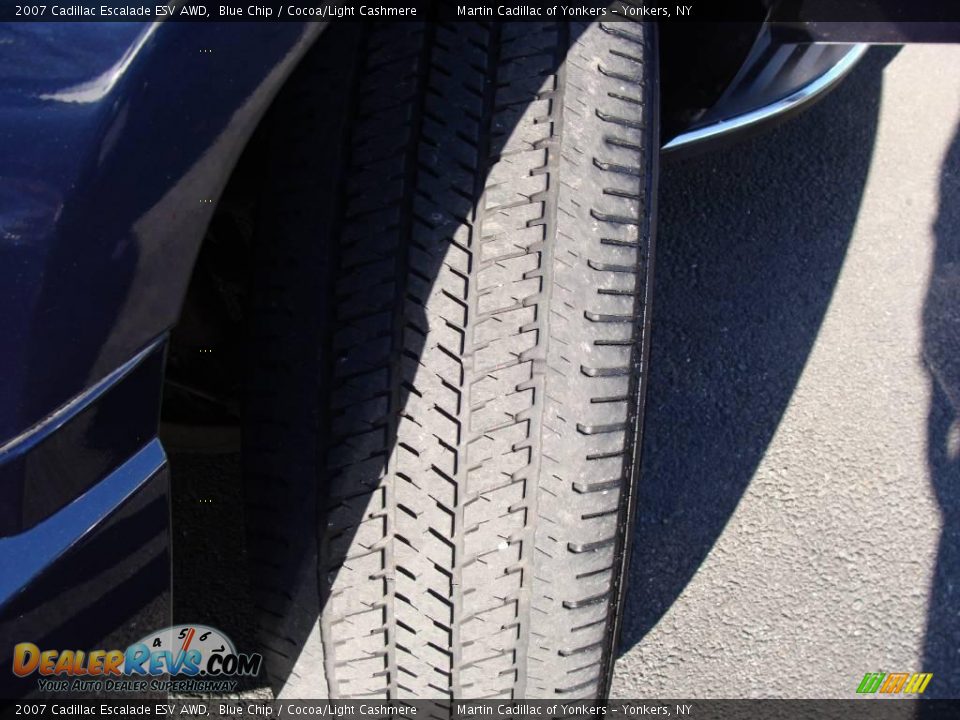 2007 Cadillac Escalade ESV AWD Blue Chip / Cocoa/Light Cashmere Photo #10