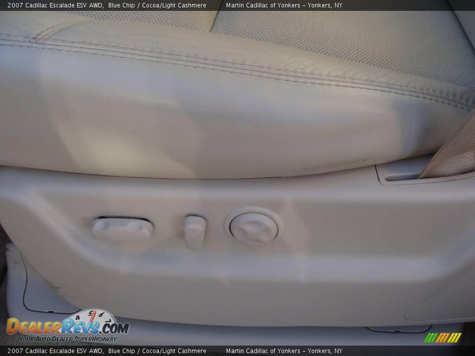 2007 Cadillac Escalade ESV AWD Blue Chip / Cocoa/Light Cashmere Photo #14