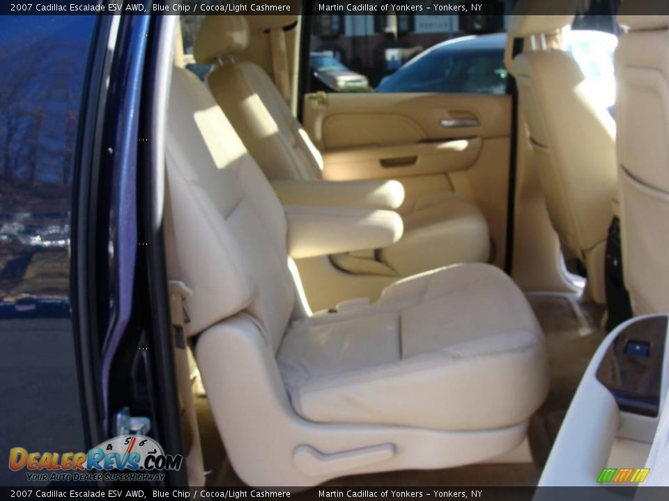 2007 Cadillac Escalade ESV AWD Blue Chip / Cocoa/Light Cashmere Photo #18