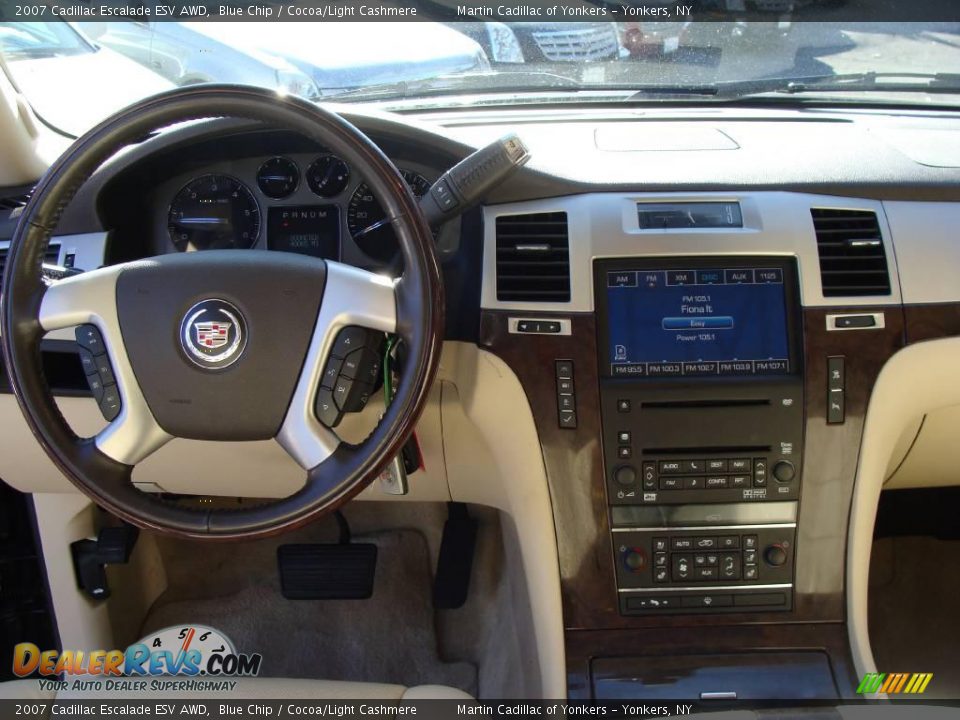 2007 Cadillac Escalade ESV AWD Blue Chip / Cocoa/Light Cashmere Photo #21