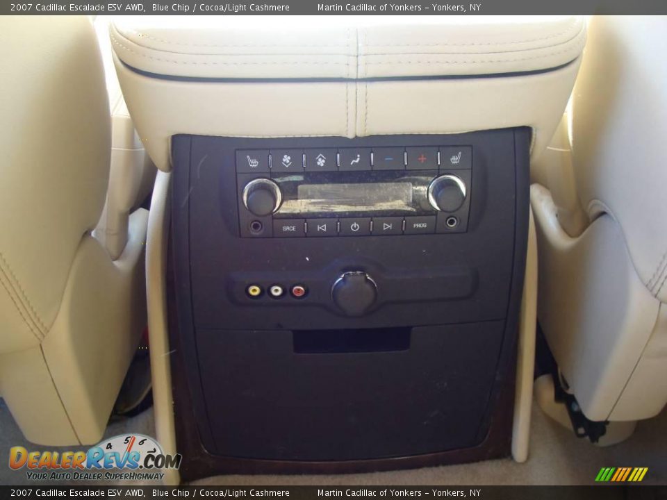2007 Cadillac Escalade ESV AWD Blue Chip / Cocoa/Light Cashmere Photo #24