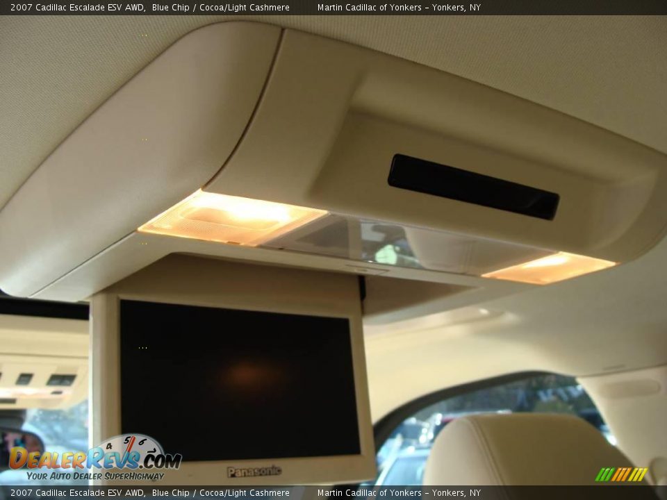 2007 Cadillac Escalade ESV AWD Blue Chip / Cocoa/Light Cashmere Photo #25