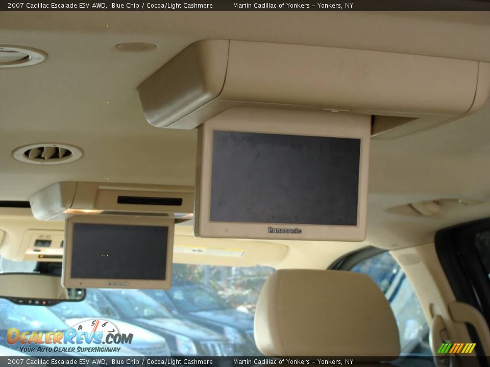 2007 Cadillac Escalade ESV AWD Blue Chip / Cocoa/Light Cashmere Photo #30