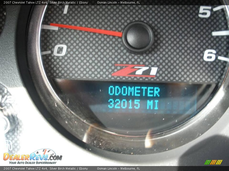 2007 Chevrolet Tahoe LTZ 4x4 Silver Birch Metallic / Ebony Photo #22