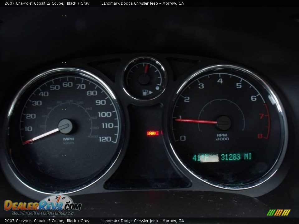 2007 Chevrolet Cobalt LS Coupe Black / Gray Photo #18